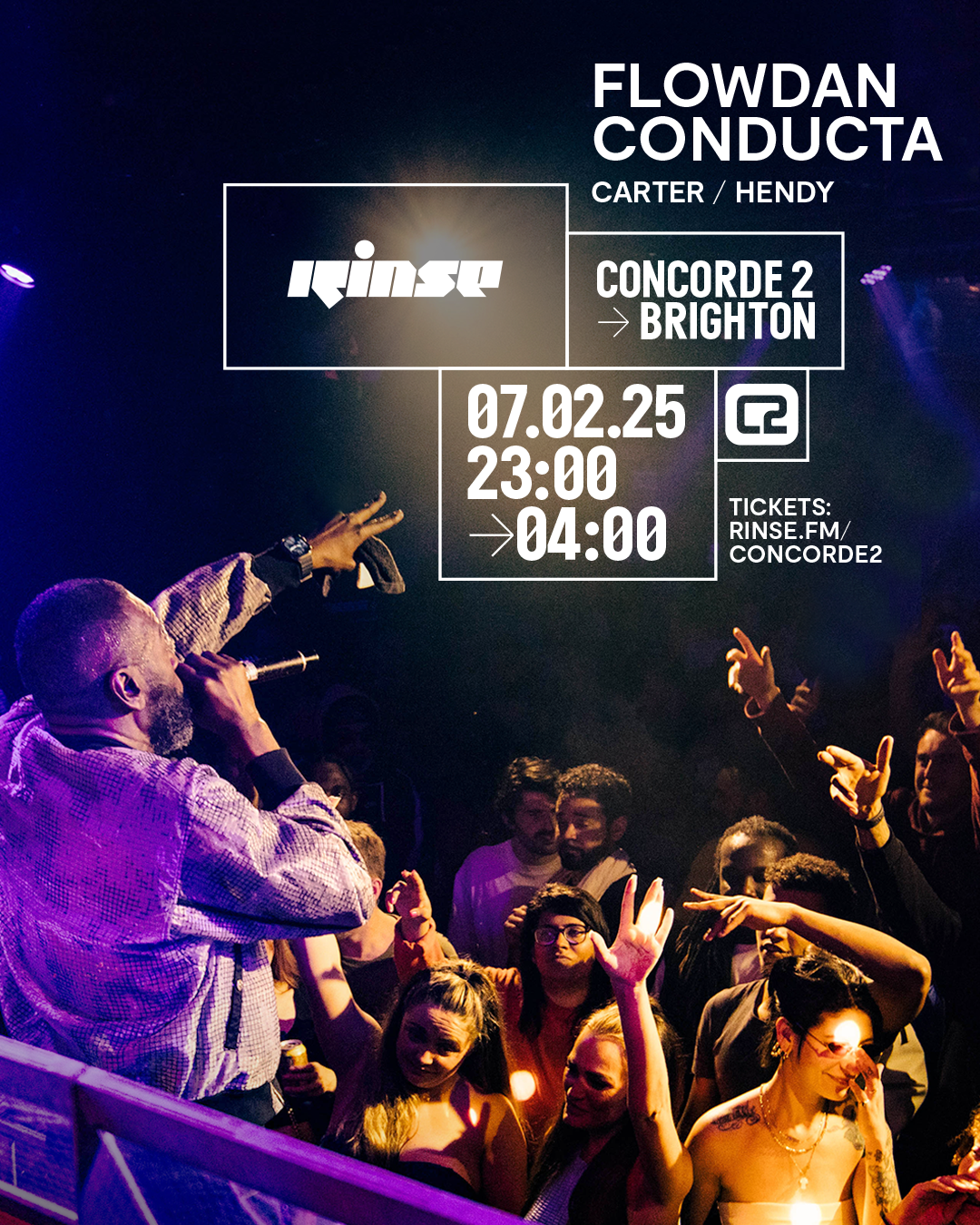 Rinse 30th Anniversary: Flowdan, Conducta + more at Concorde 2, Brighton