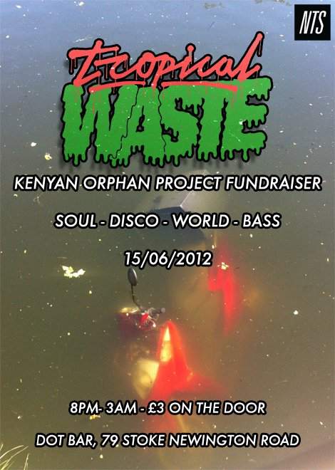 Tropical Waste Kenyan Orphan Project Fundraiser - Flyer front
