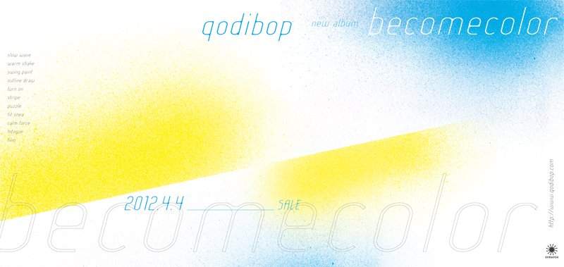 Qodibop new Album [Become Color] Release - Live - - フライヤー表