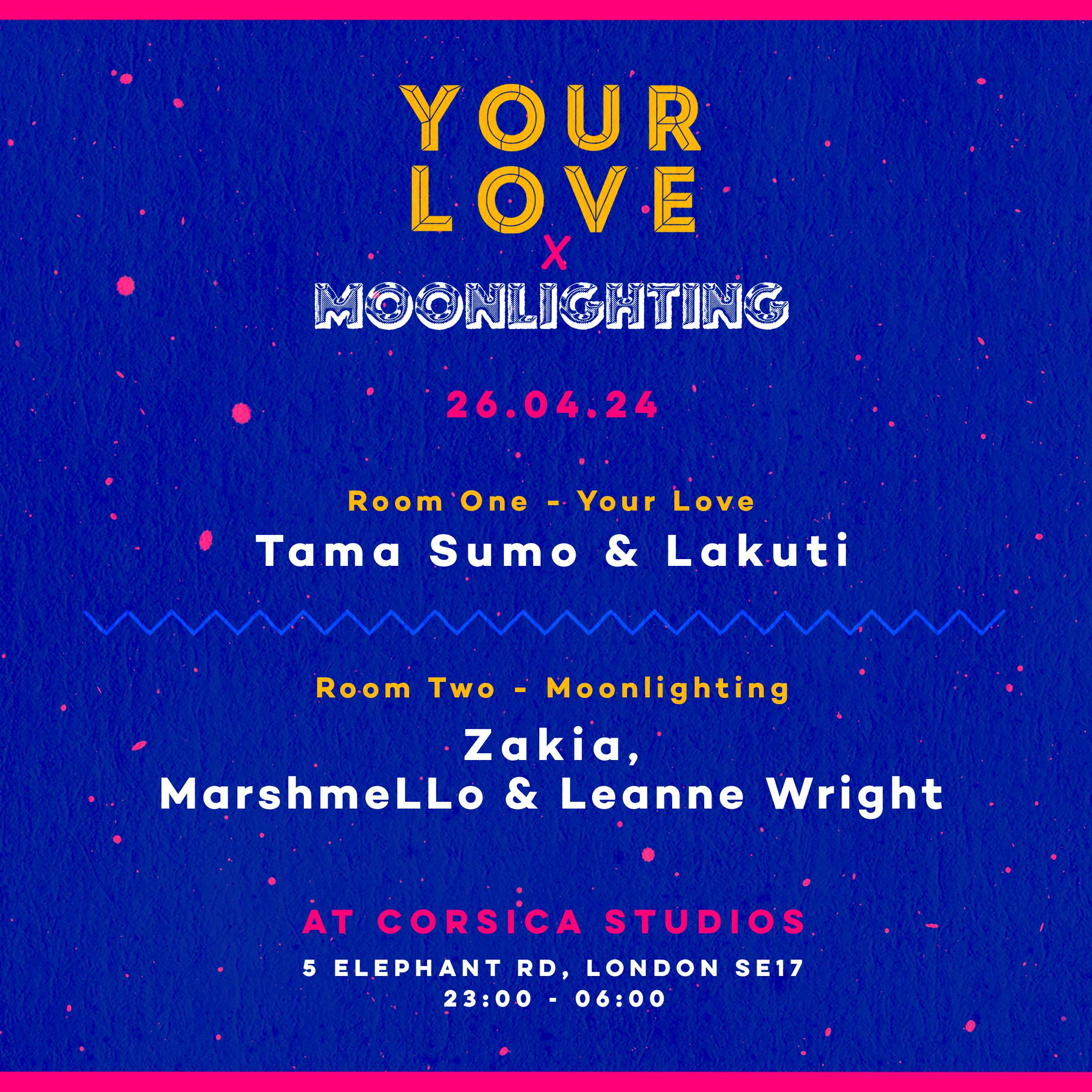 Your Love x Moonlighting - フライヤー裏