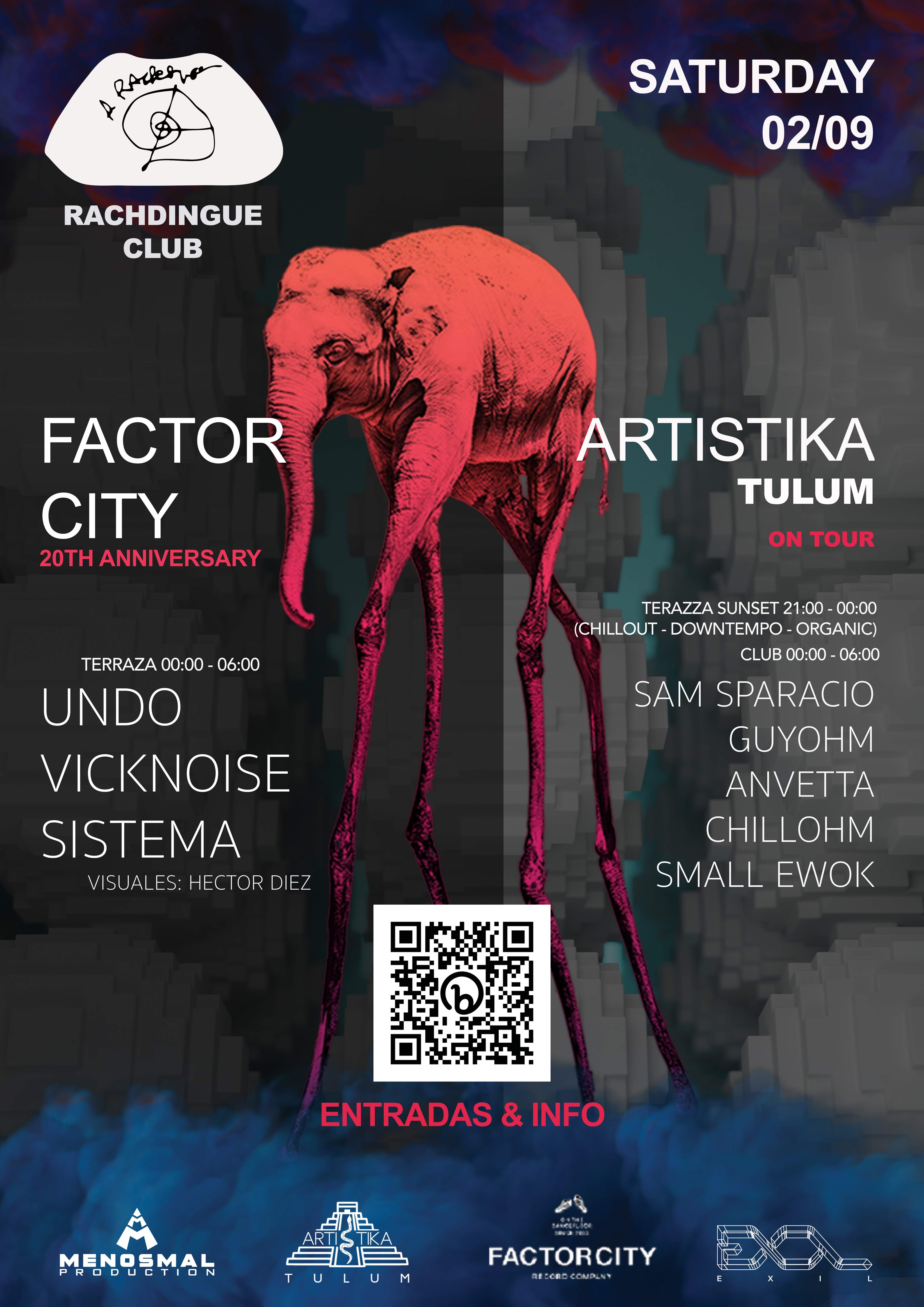 Factor City 20th Anniversary + Artistika - Página trasera