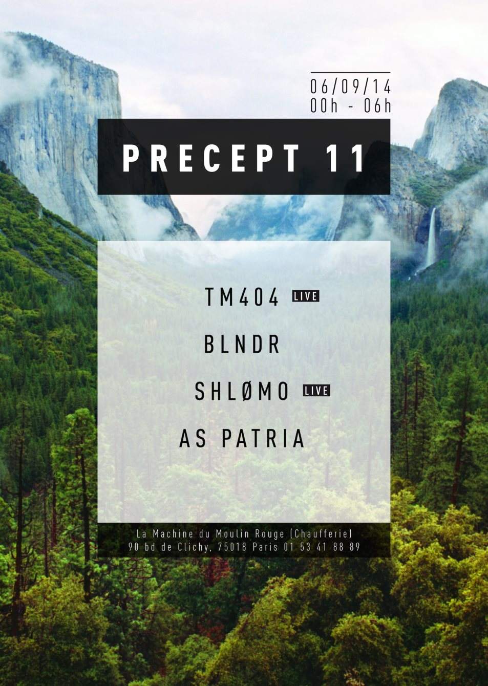 Precept 11 // Tm404 - Shlømo - Blndr - As Patria - Página frontal