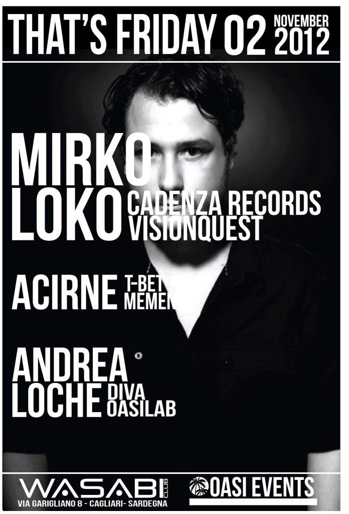 Mirko Loko, Acirne, Andrea Loche - Página frontal