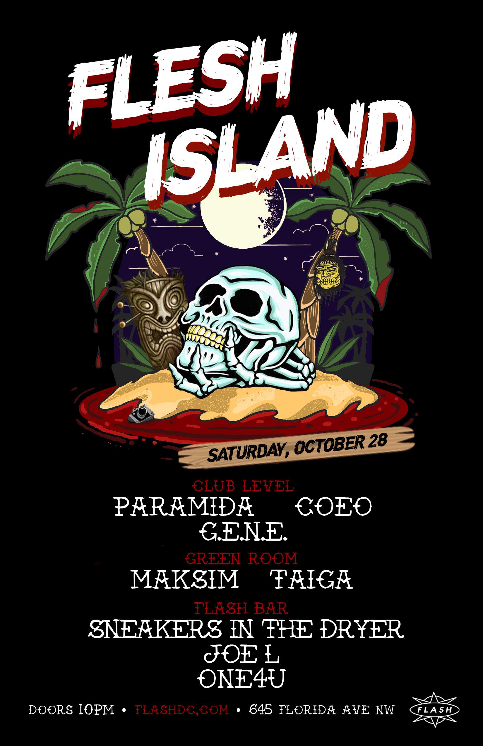 Halloween at Flesh Island: Paramida - COEO en Flash, Washington DC