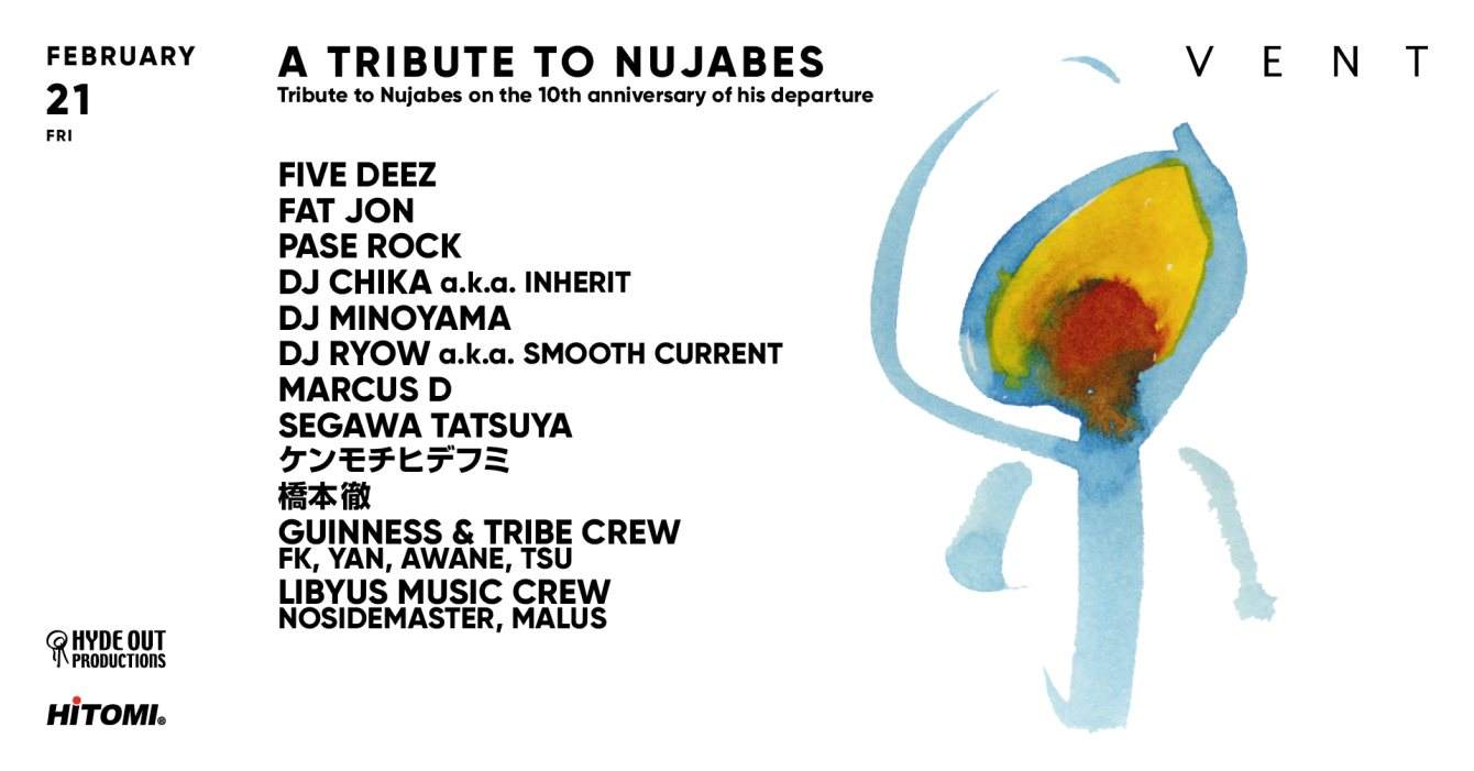 A Tribute to Nujabes - Tribute to Nujabes on the 10th Anniversary of his Departure - フライヤー表
