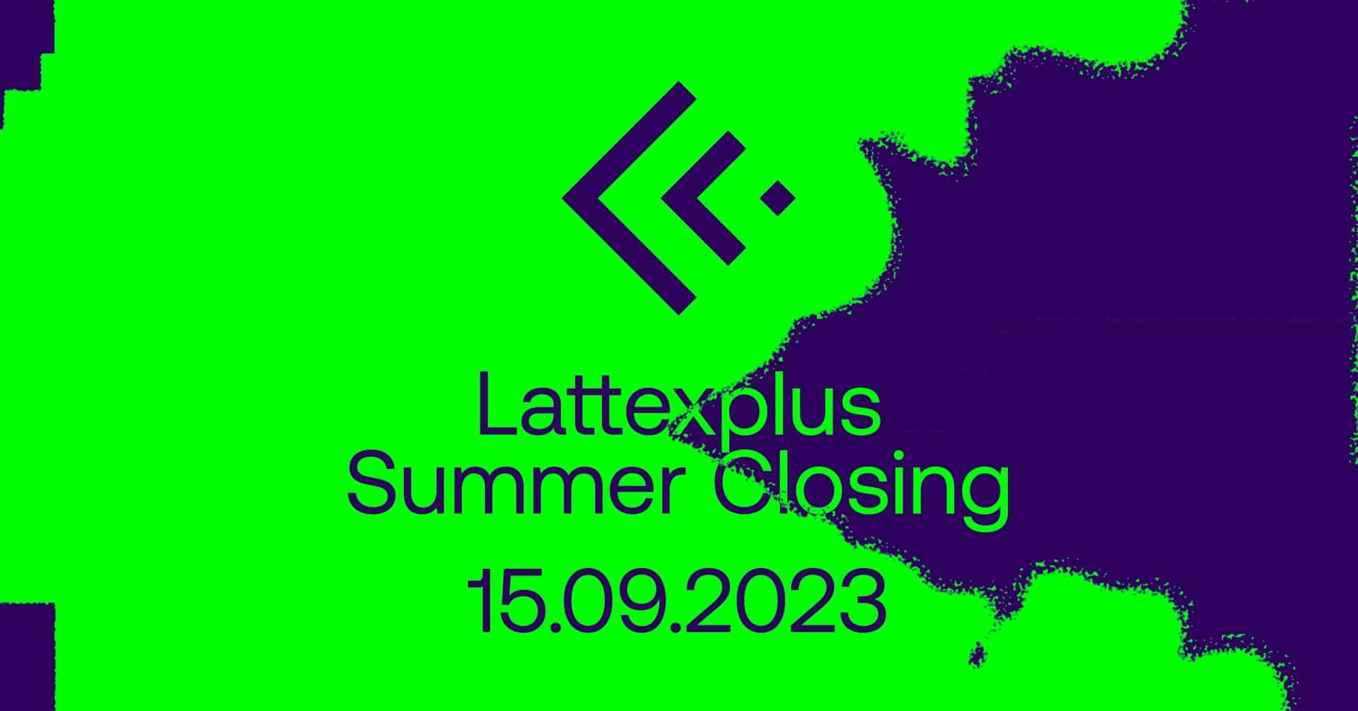 Lattexplus Summer Closing with Marcellus Pittman - フライヤー表