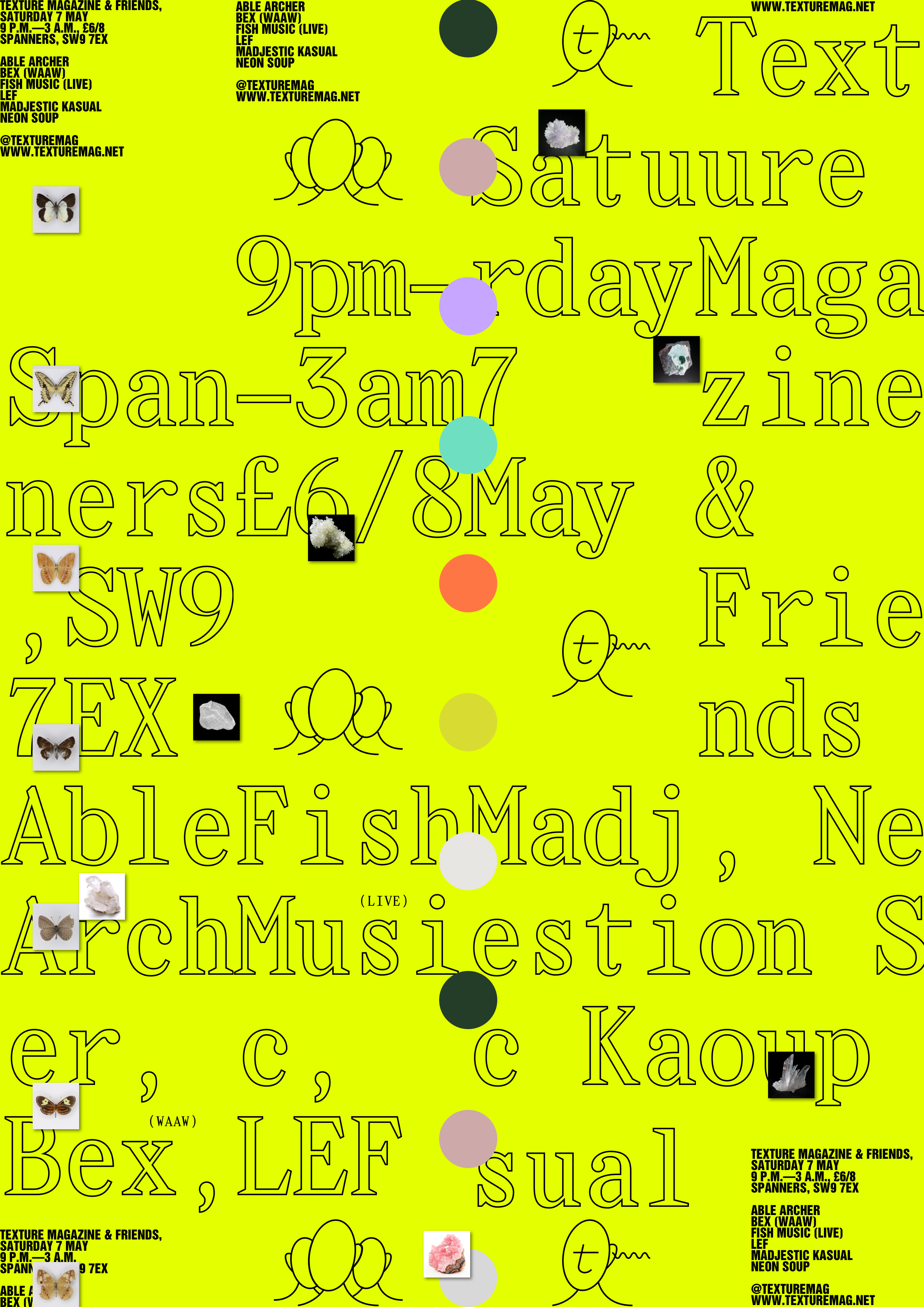 Texture Mag & Friends at Spanners, London