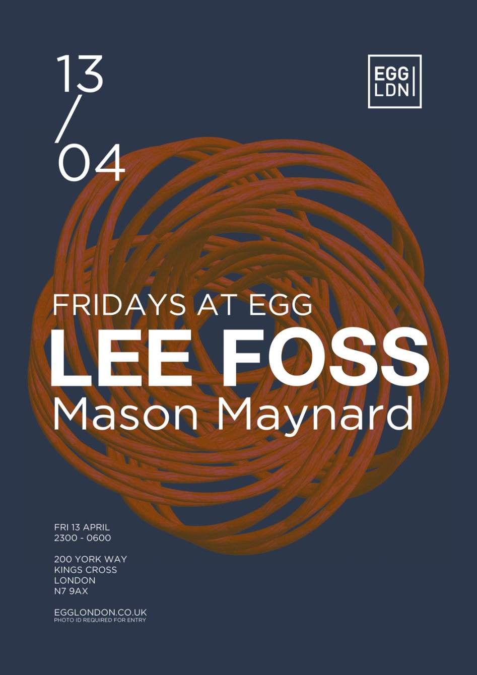 Fridays at Egg: Lee Foss, Mason Maynard - フライヤー表
