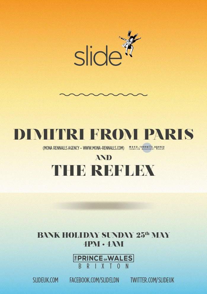 Slide with Dimitri From Paris & The Reflex - フライヤー表