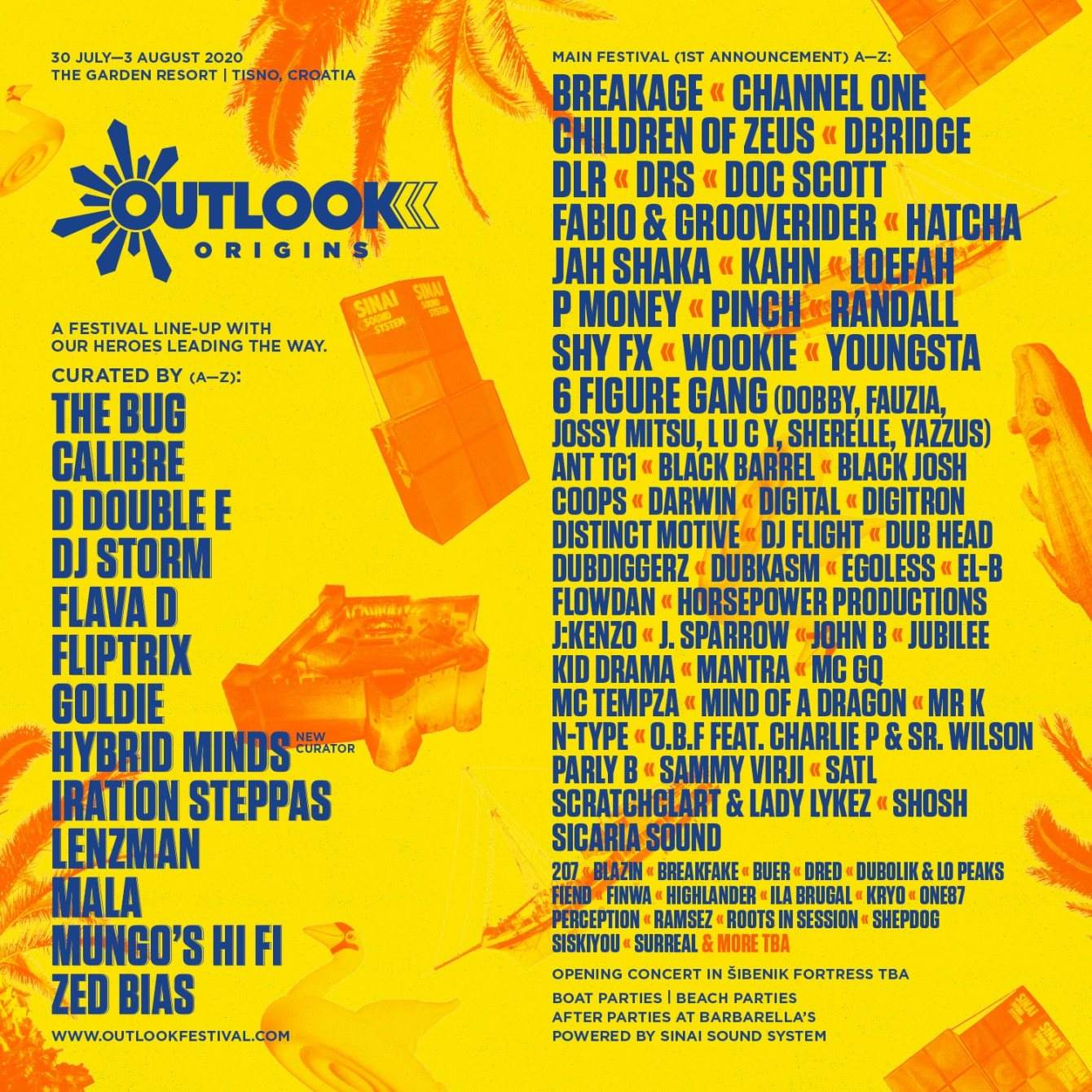 Outlook Festival 2020 - フライヤー裏