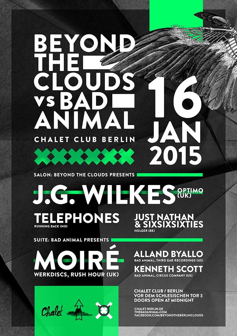 Beyond The Clouds + Bad Animal with J.G. Wilkes (Optimo) - Página frontal