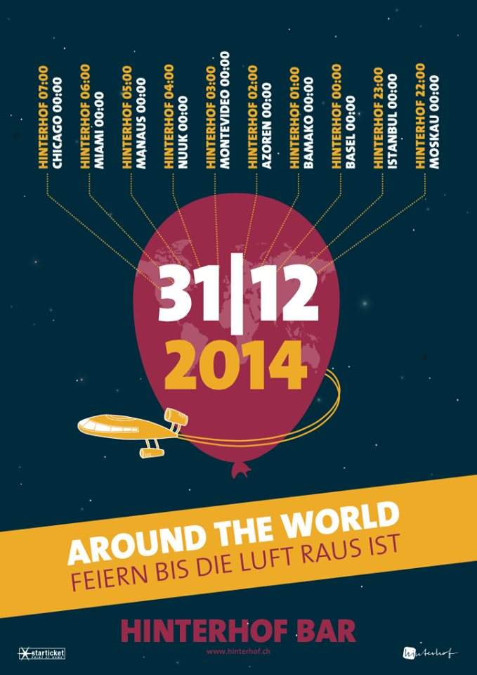 Silvester 2014 - Around the World - Feiern bis die Luft Raus ist - Página frontal