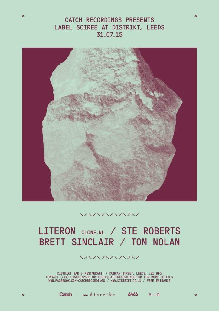 Catch Recordings Label Soiree with Literon - Página frontal
