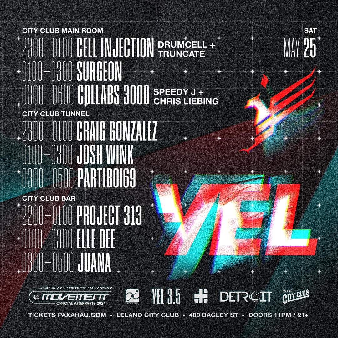 Yel 3.5 - Official Movement Afterparty - フライヤー裏