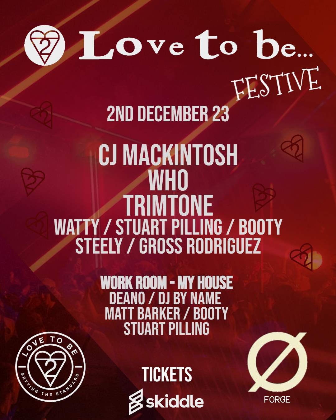 Love to be... Festive rave - フライヤー表