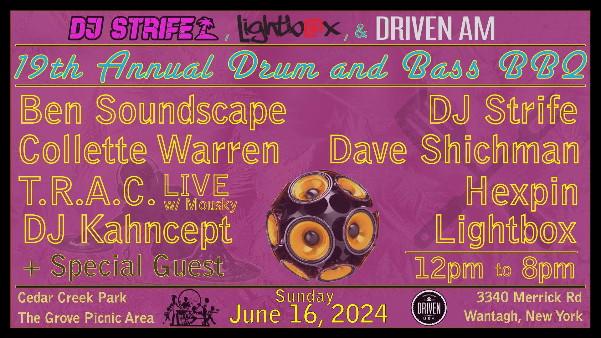 19th Annual Drum and Bass BBQ - フライヤー表