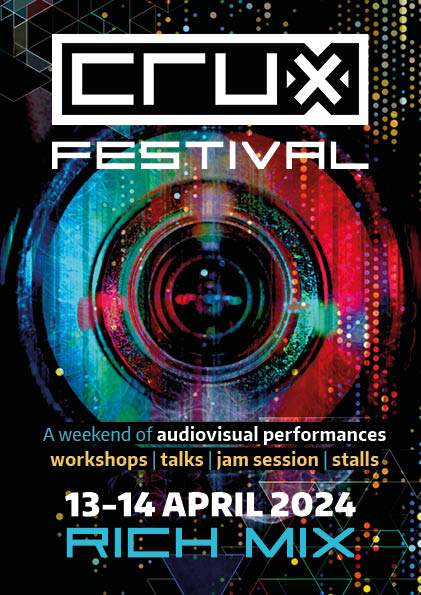 Crux: festival of audiovisual performing arts - フライヤー表