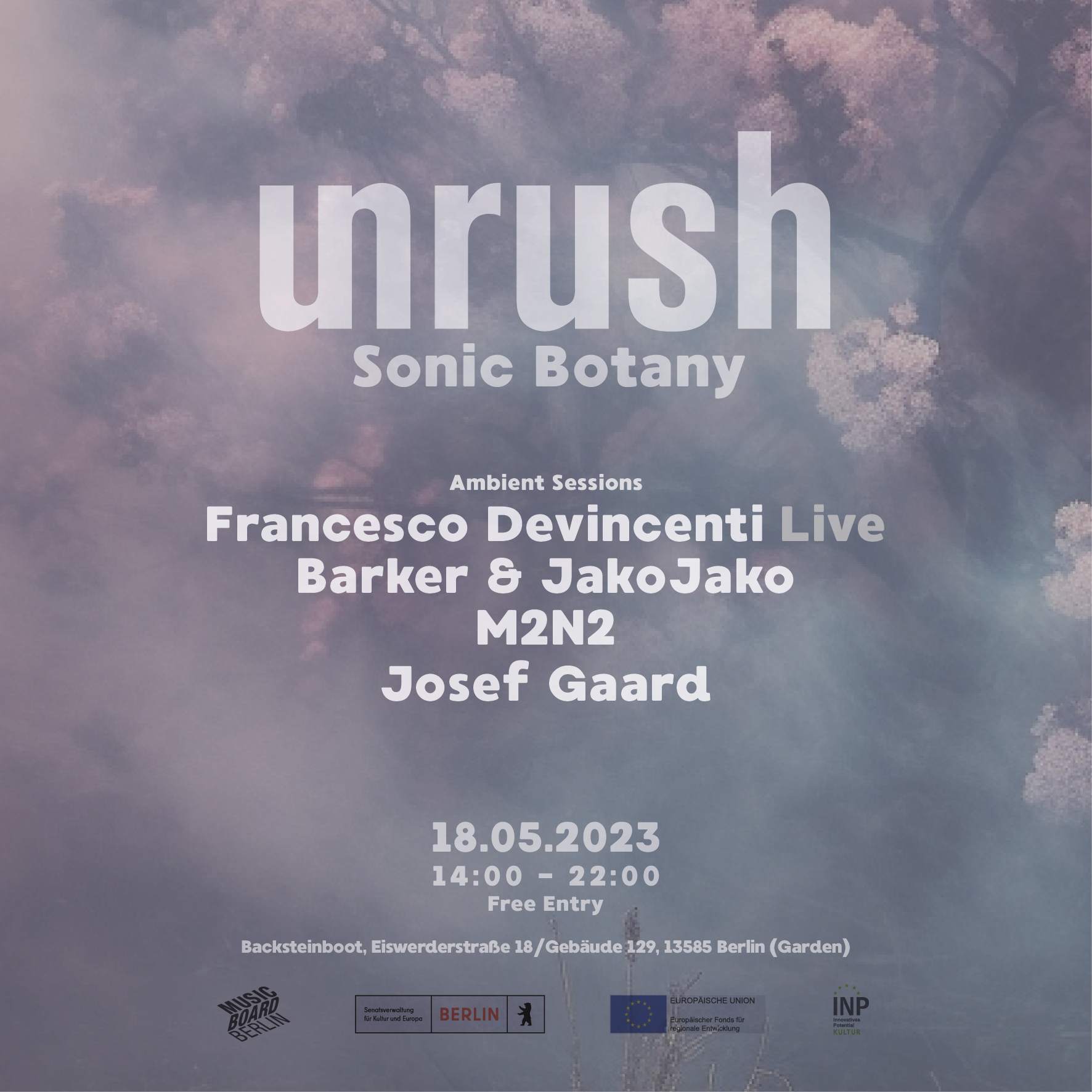 UNRUSH - Sonic Botany - Página frontal