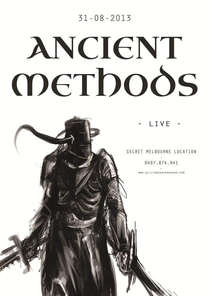 Black - Ancient Methods - Live - Página frontal