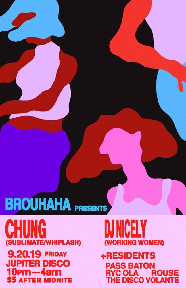 Brouhaha with Chung, DJ Nicely - フライヤー裏