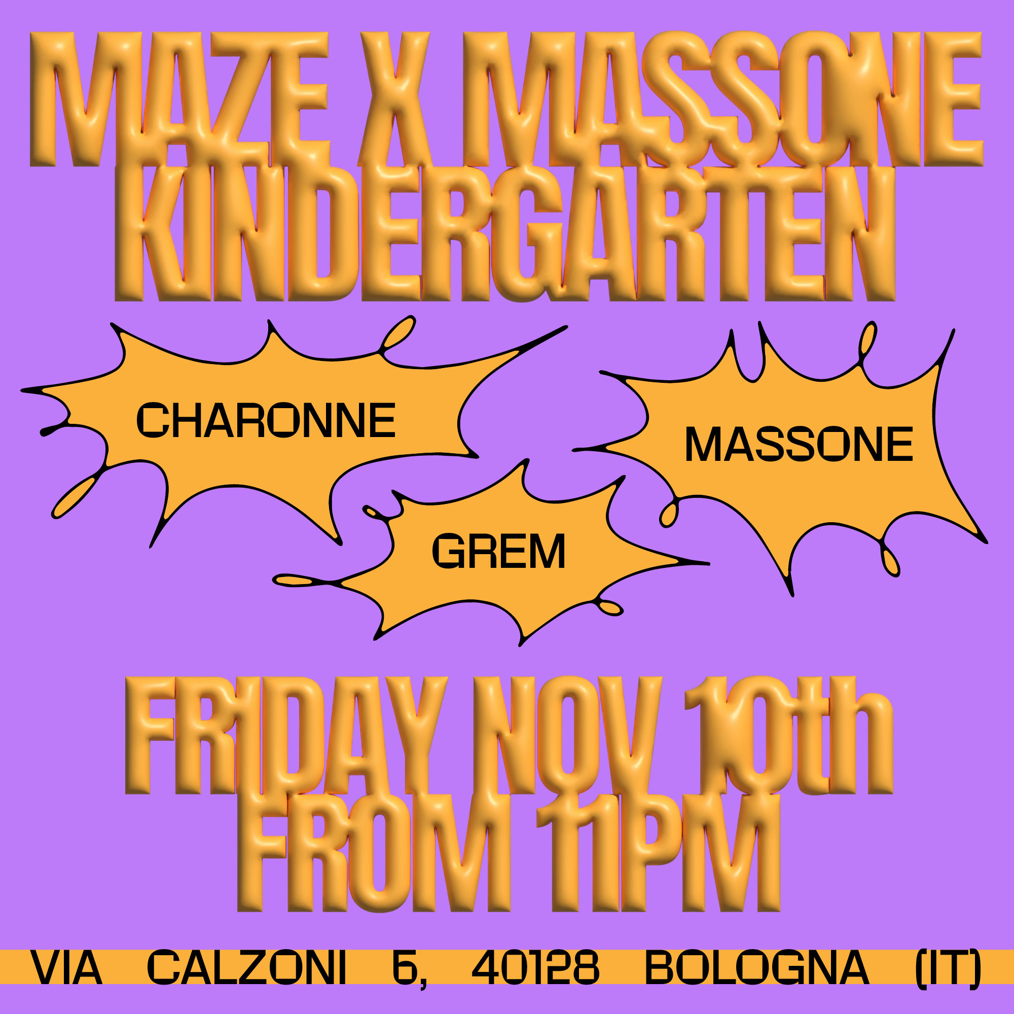 Maze X Massone / Charonne, Grem, Massone - Página frontal