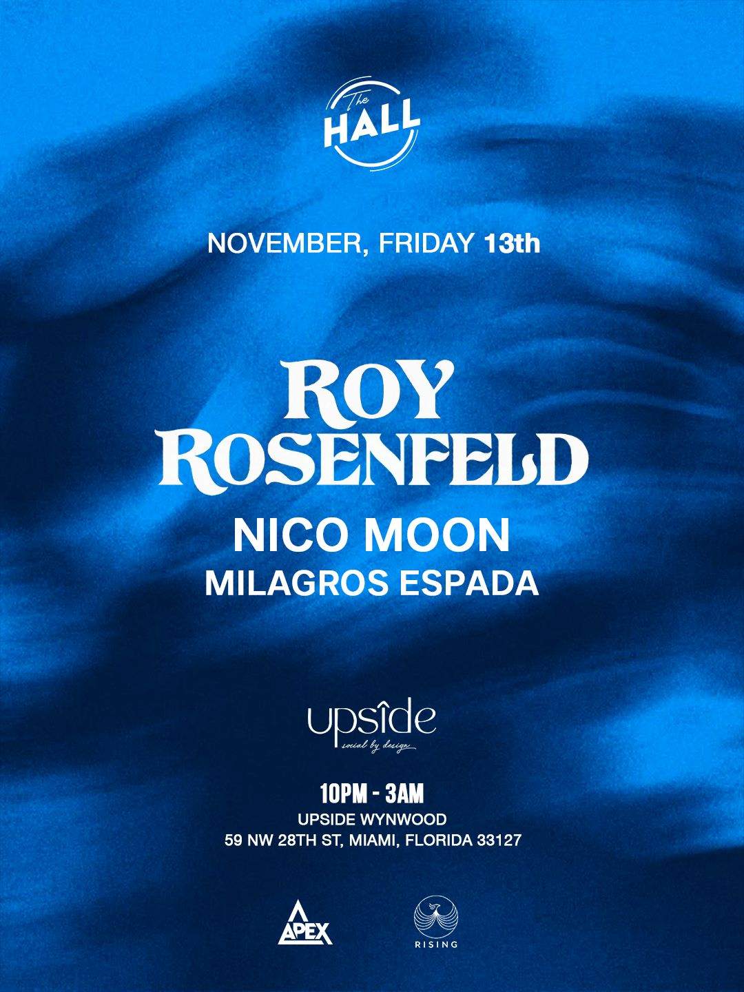 The Hall pres. Roy Rosenfeld at Upside, Florida · Tickets