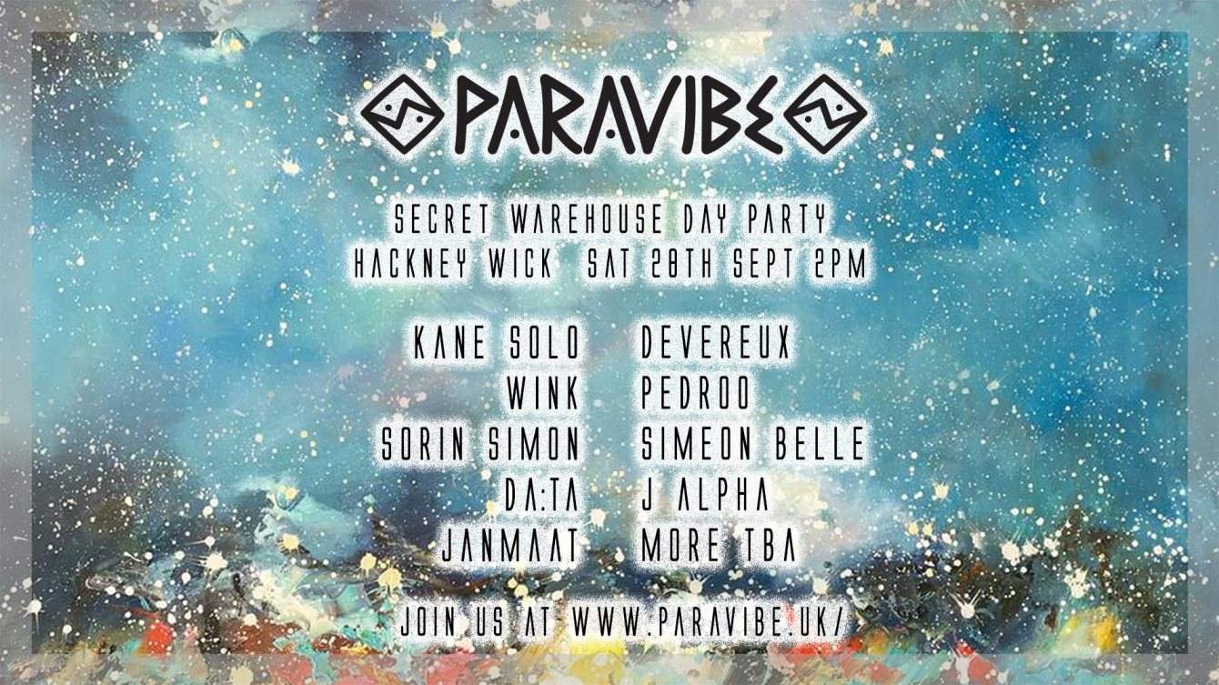 PARAVIBE - Secret Island Boat Party with Kane Solo and Friends - フライヤー裏
