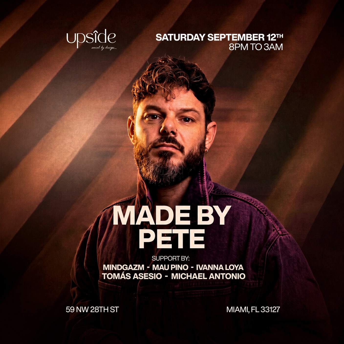 12' 8枚セットUPSIDE DOWN．MEET MY FRIEND 他 Upside presents: Made By Pete | MindGazm + Friends at Upside, Florida