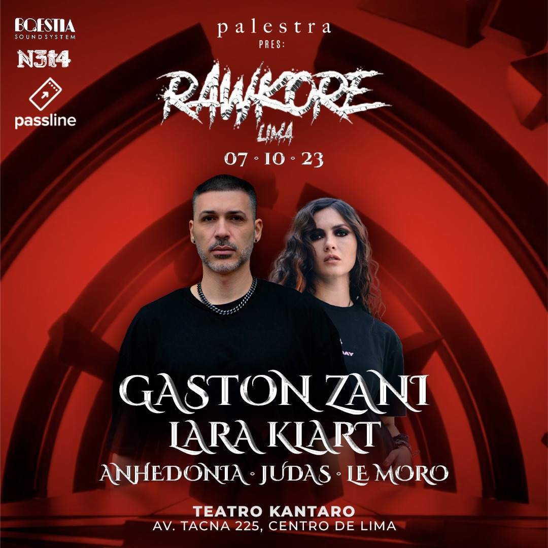 Palestra pres. Rawkore with Gastón Zani & Lara Klart 2 - フライヤー表