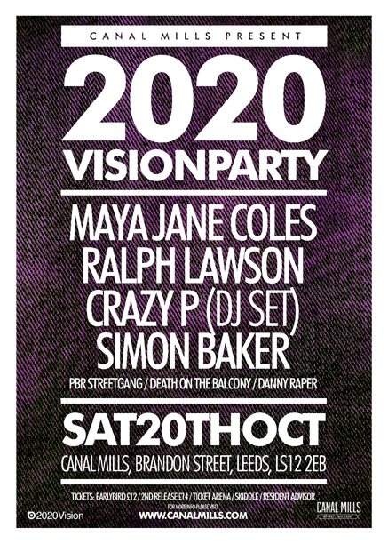 2020 Vision: Maya Jane Coles, Ralph Lawson, Simon Baker, Crazy P (DJ Set) - Página frontal