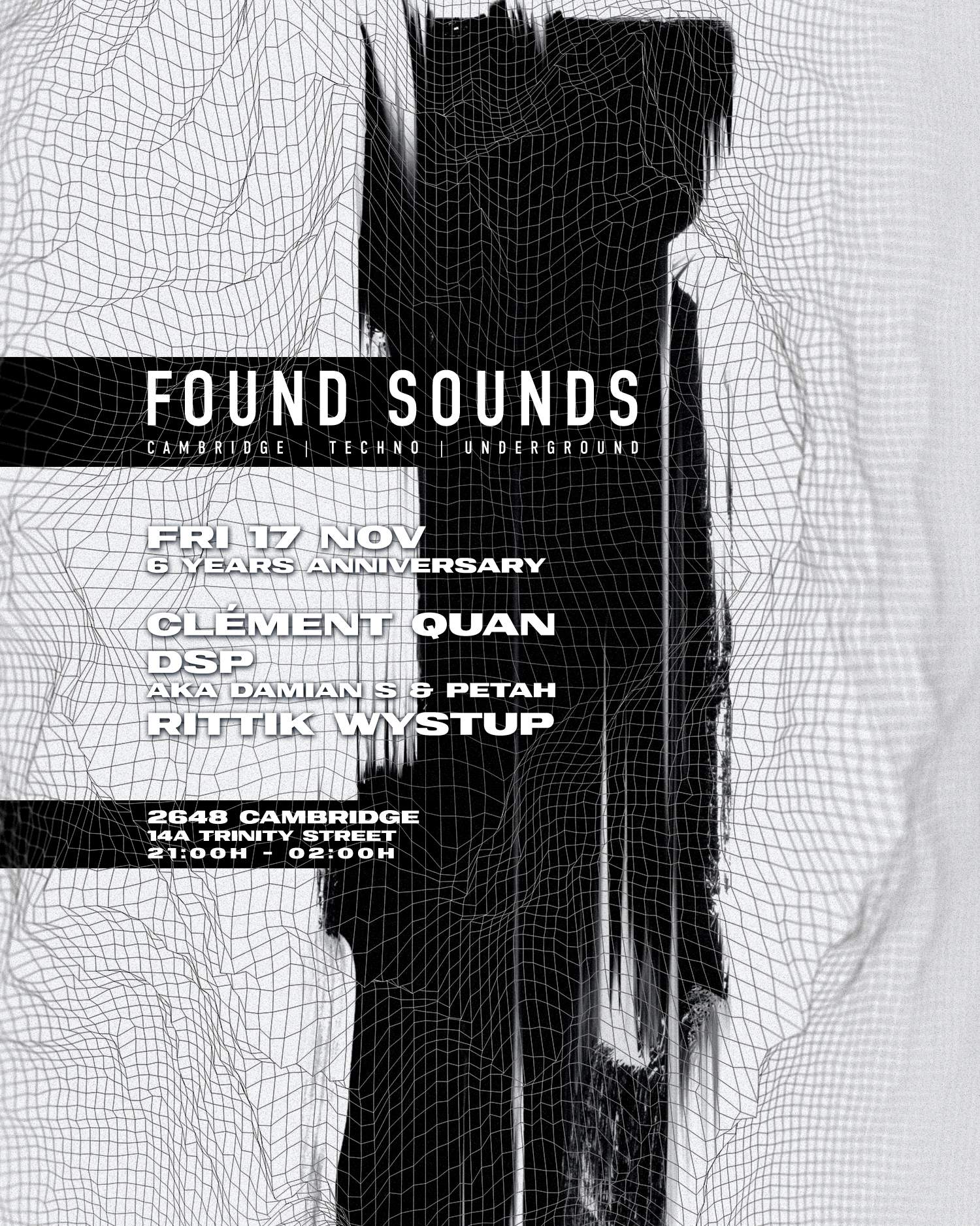 Found Sounds 6 Years Anniversary Special at 2648 Cambridge, South