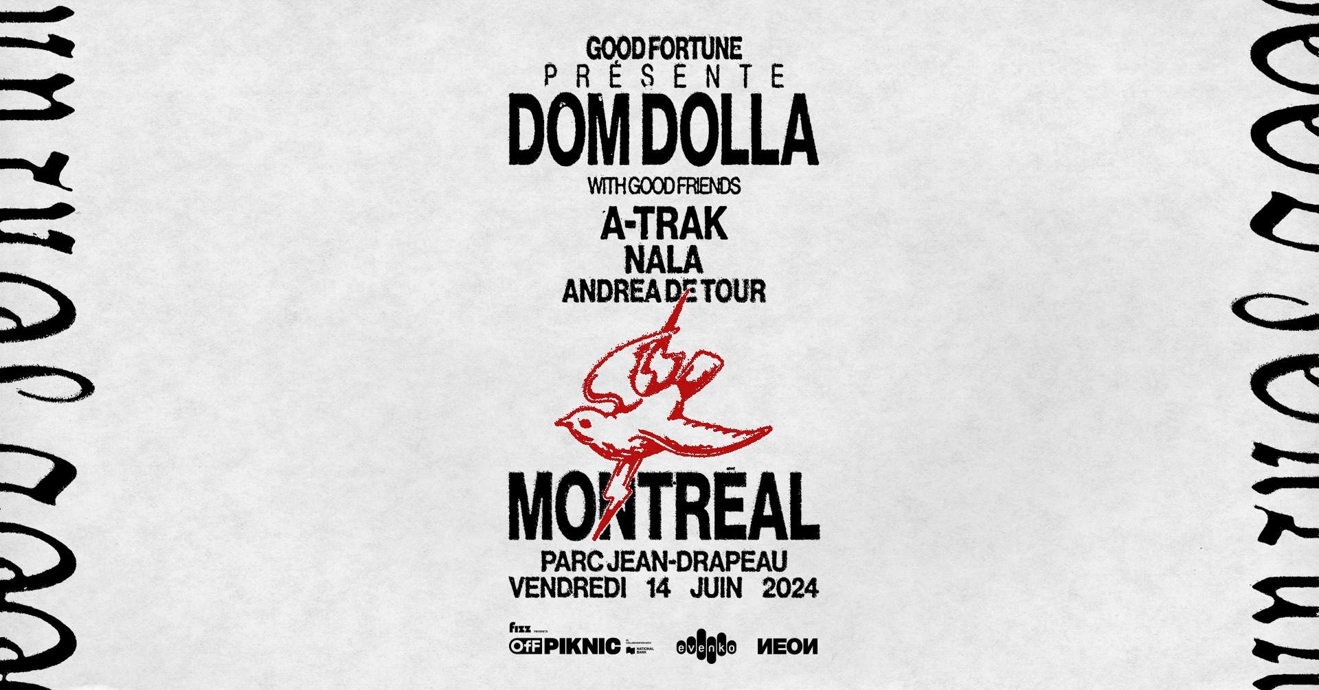 GOOD FORTUNE presents Dom Dolla & good friends at Parc Jean-Drapeau - フライヤー表
