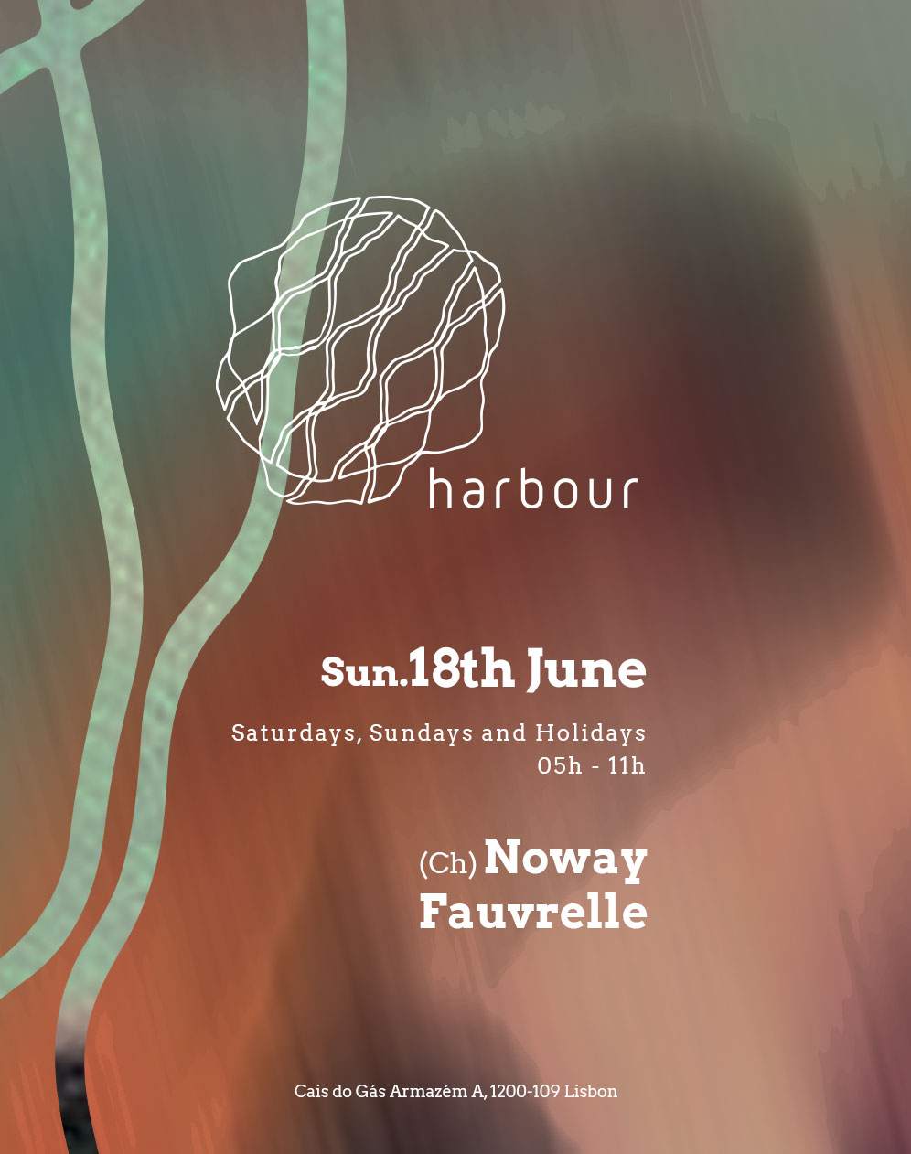 Harbour // Noway (Ch) + Fauvrelle - フライヤー表