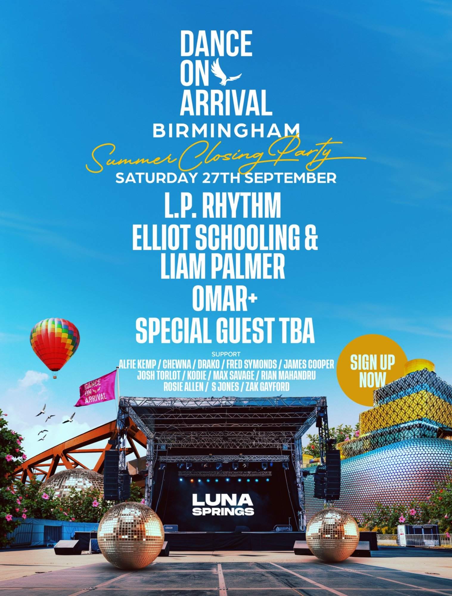 DanceOnArrival: Summer Closing Festival W/ L.P Rhythm, Omar+
