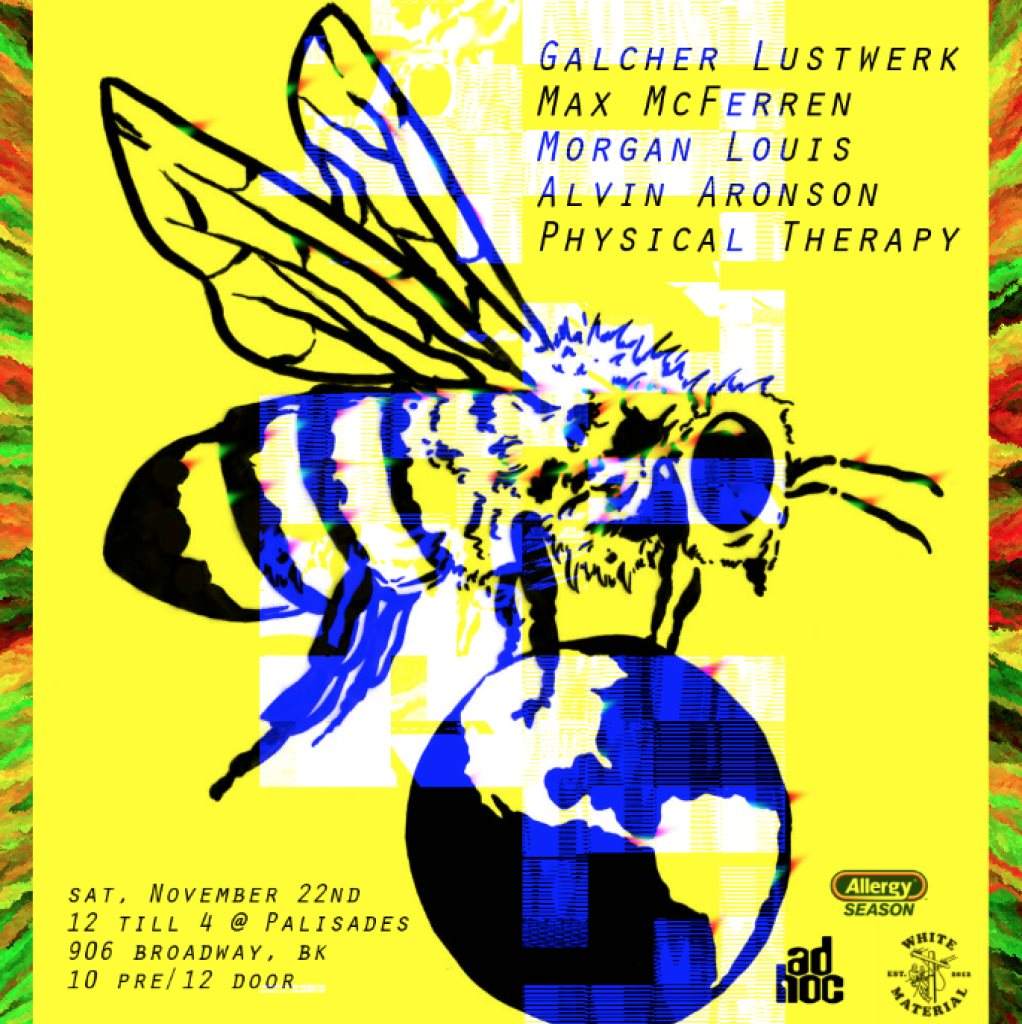 Allergy Season x Adhoc: Galcher Lustwerk and Friends - フライヤー裏