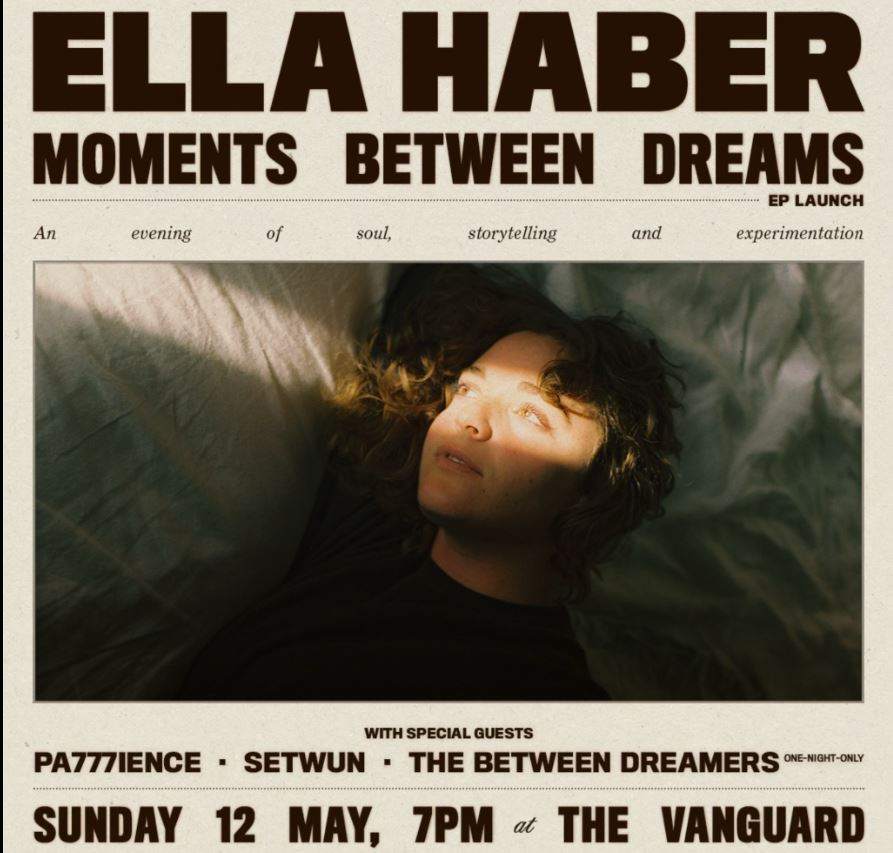 Ella Haber pres. Moments Between Dreams EP Launch - Página frontal