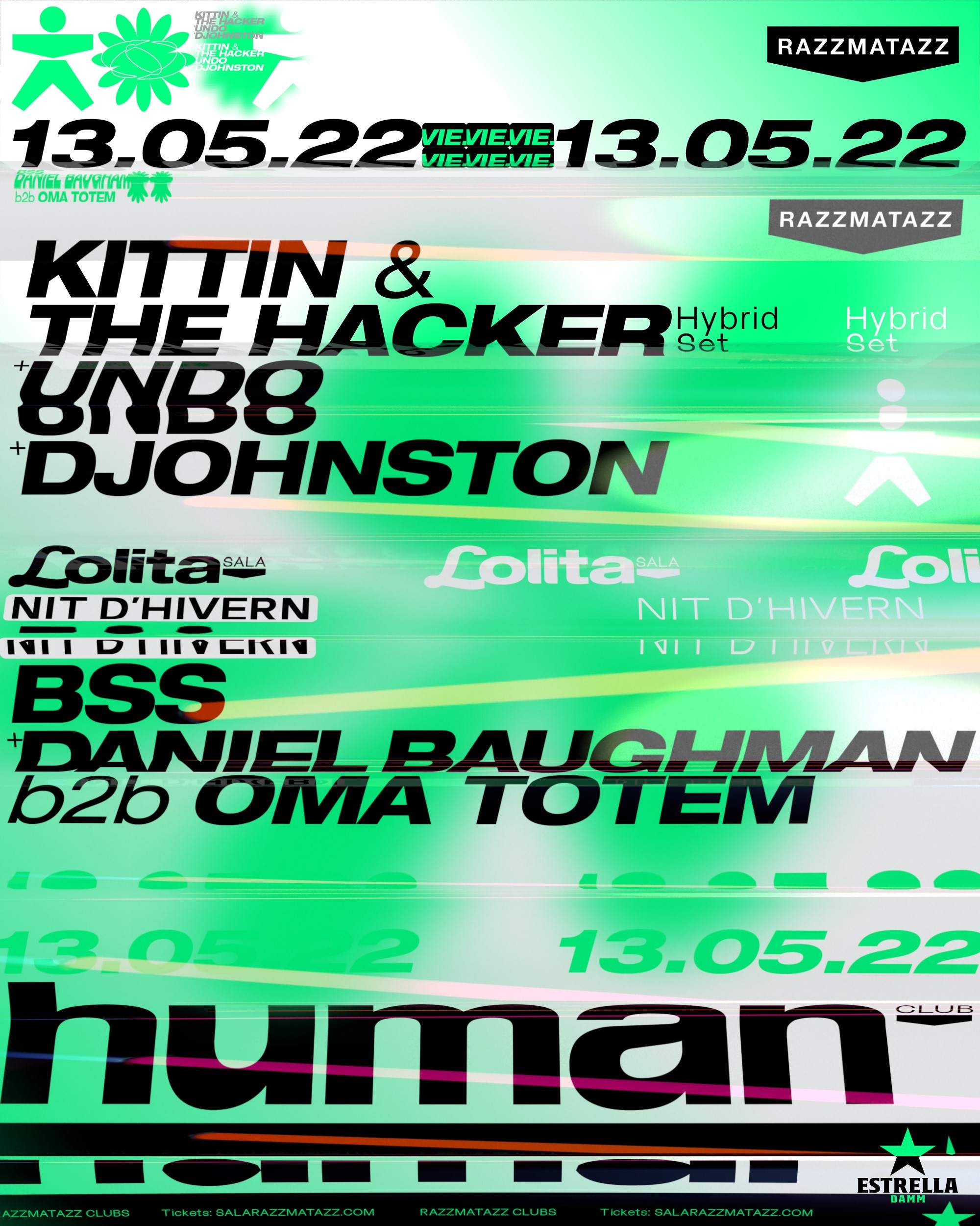 Human presents: KITTIN & The Hacker hybrid set - フライヤー表