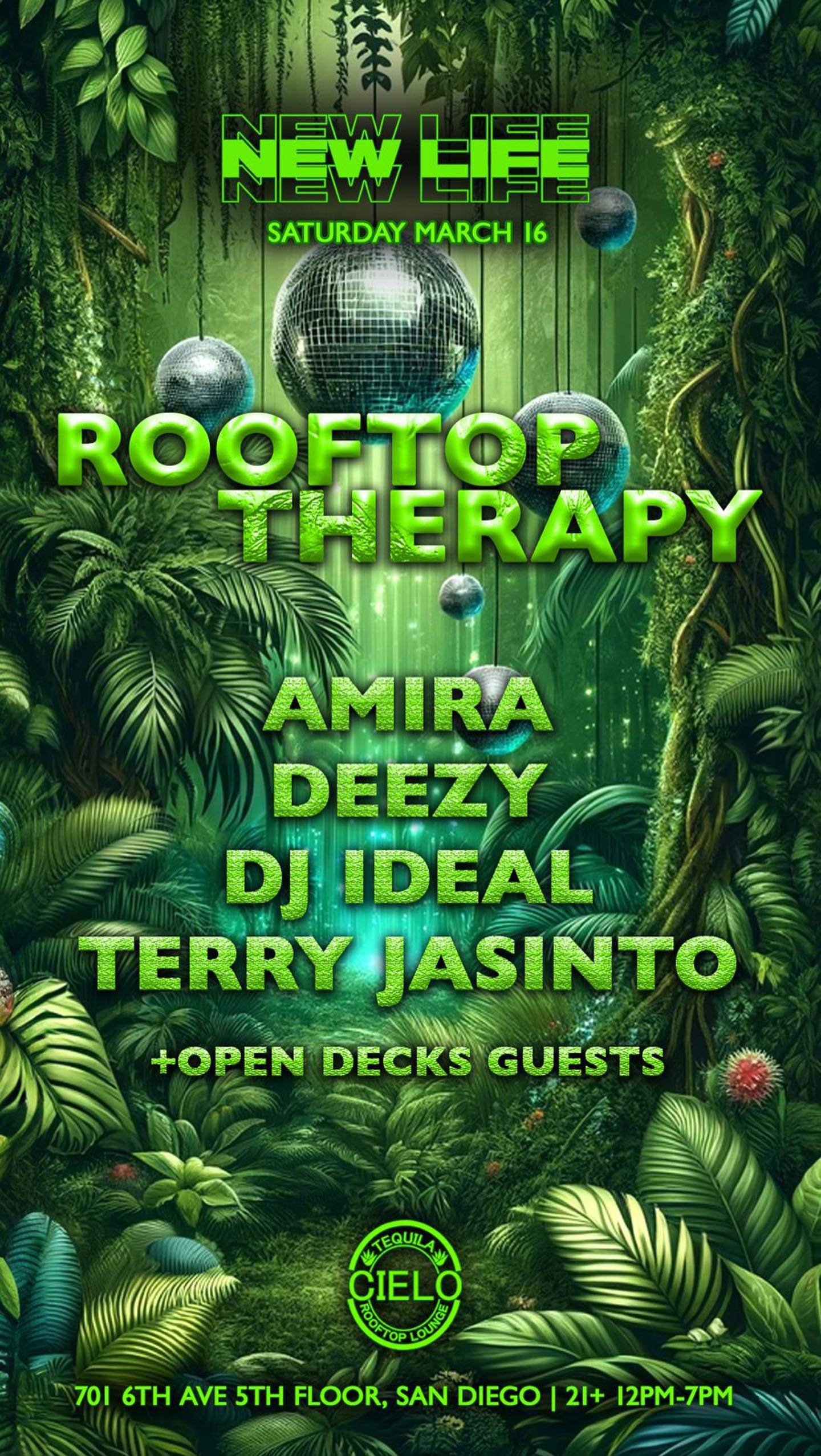 Rooftop Therapy ft AMIRA, DJ IDeaL, Deezy and Terry Jasinto - Página frontal