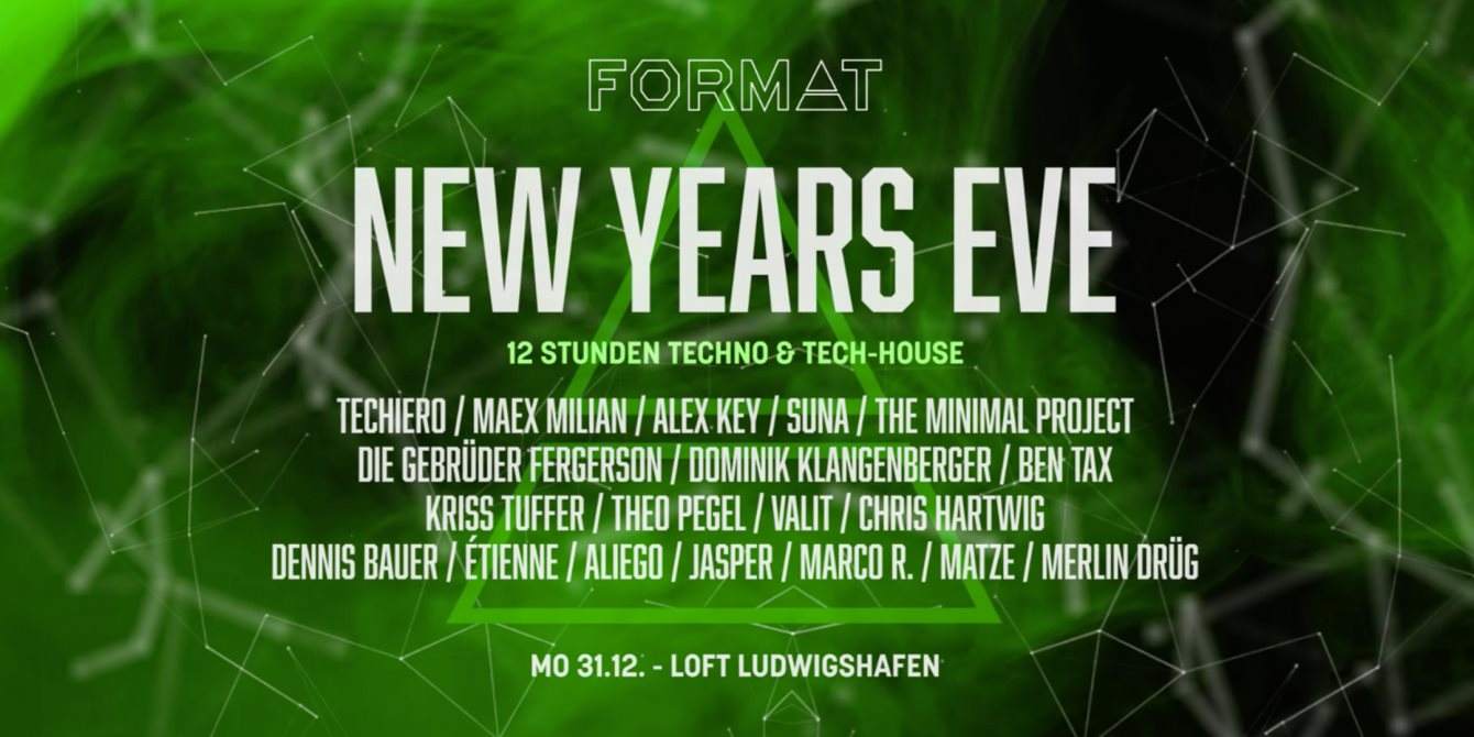 Format presents New Years Eve 2019 - フライヤー表
