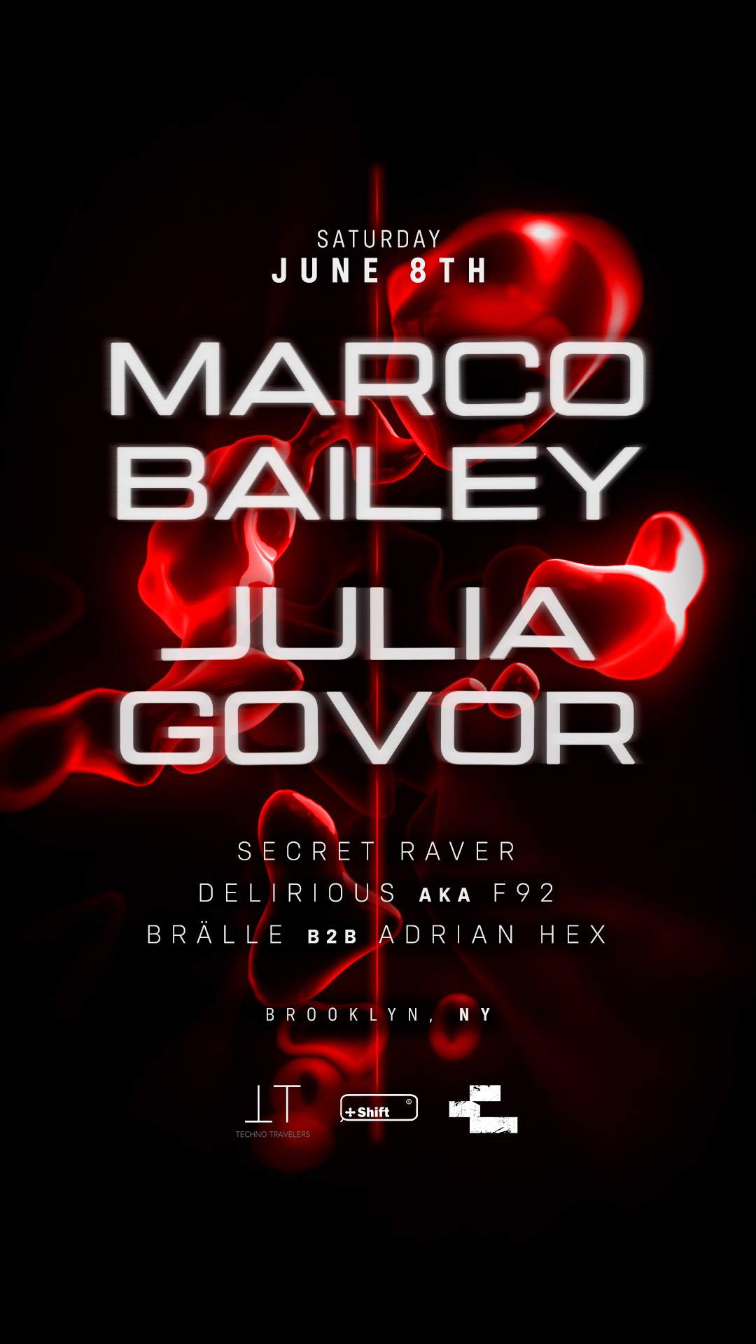 Marco Bailey + Julia Govor - フライヤー表