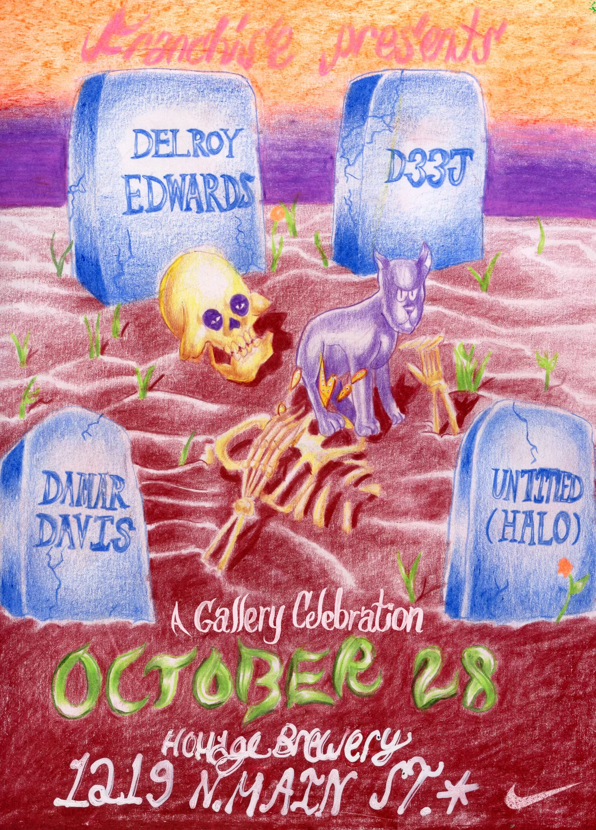 Franchise presents Halloween w/ Delroy Edwards, D33J, Damar Davis, Untitled (halo) - Página frontal