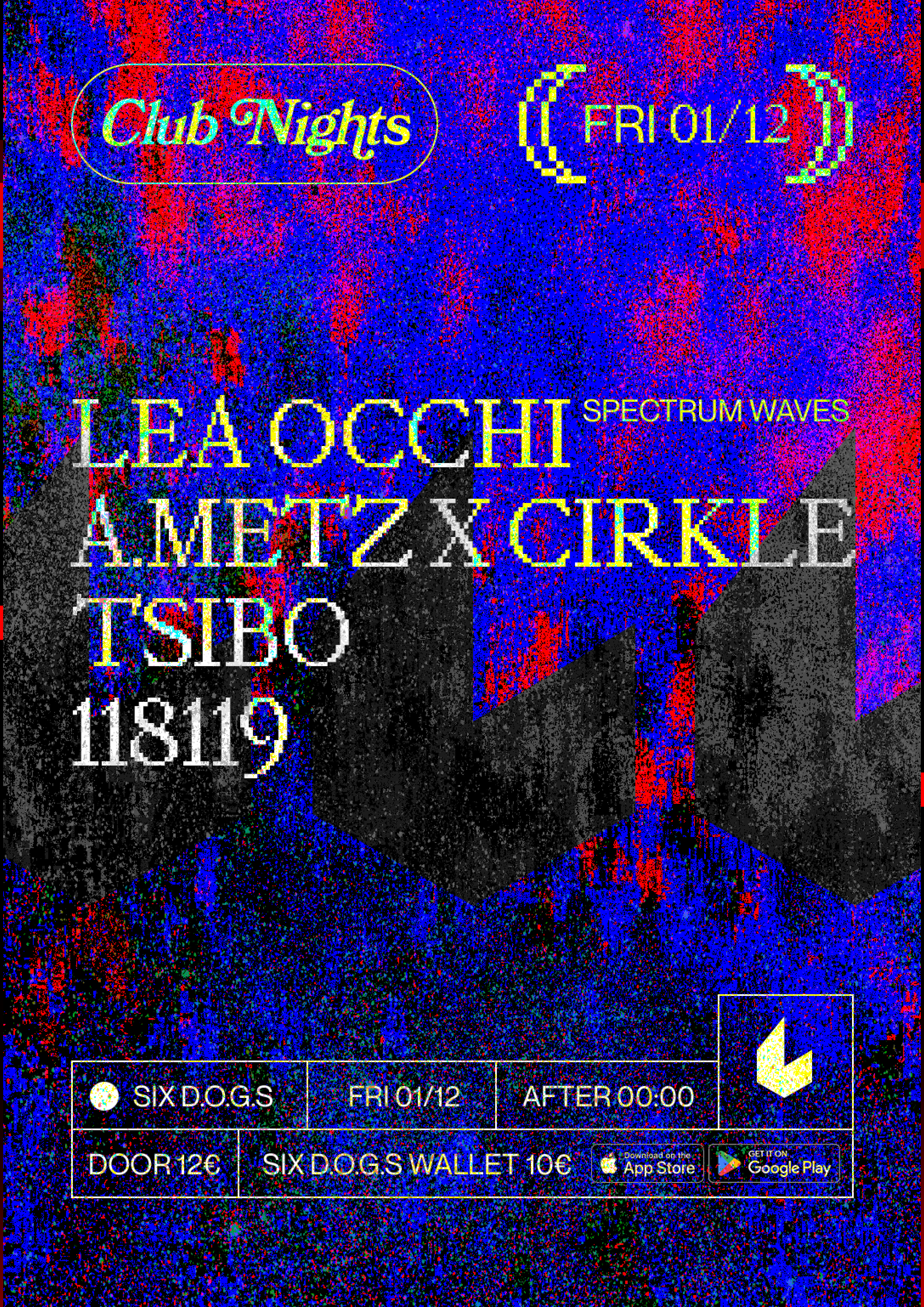 SIX D.O.G.S: Lea Occhi [Spectrum Waves] · Cirkle x a.metz · Tsibo · 118119 - Página frontal