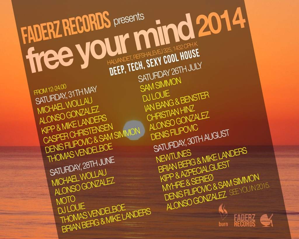 Faderz Records presents Free Your Mind 2014 - Página frontal