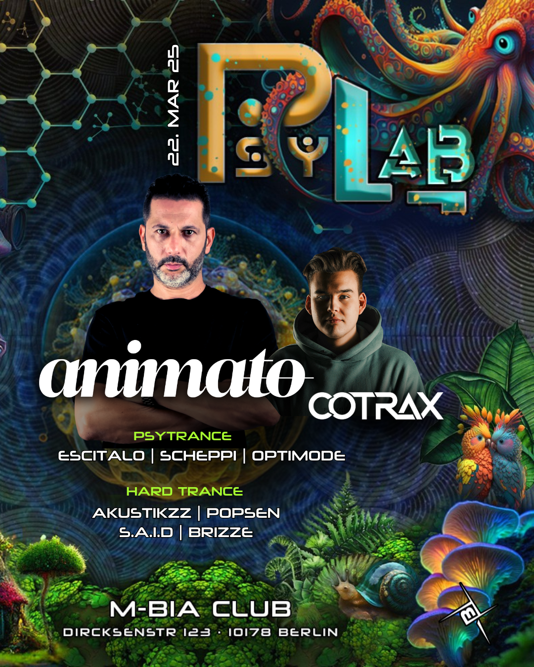 PsyLab with Animato, Cotrax at M-BIA, Berlin
