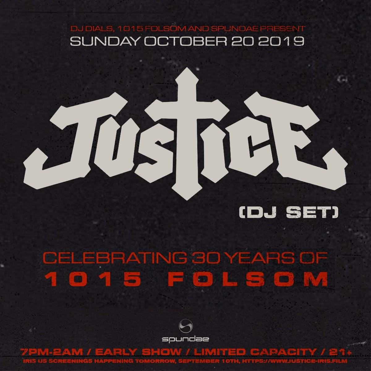 Justice (dj set): 1015 30-Year Anniversary - Página frontal
