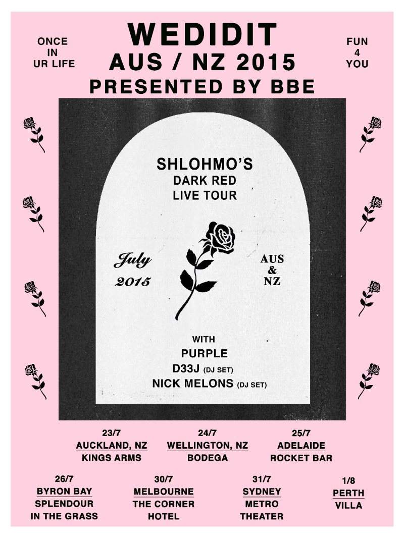 Young Muscle presents WEDIDIT Tour feat. Shlohmo (Live) - フライヤー表