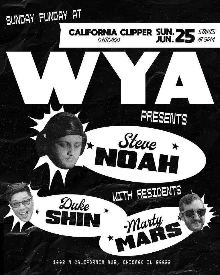 WYA w/ Steve Noah, Duke Shin, Marty Mars - Página frontal