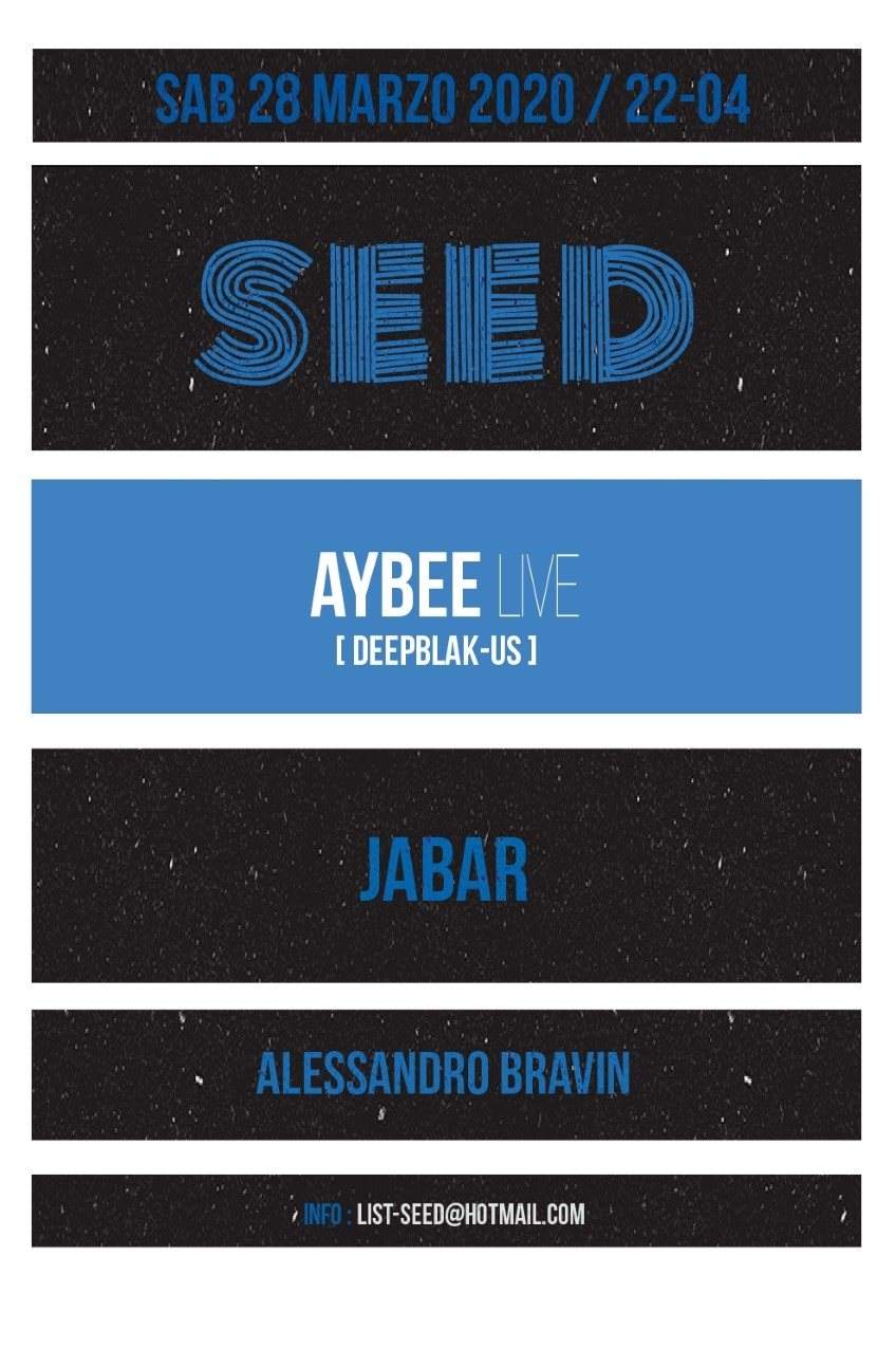 Seed with AYBEE Live (Deepback-US) - フライヤー表
