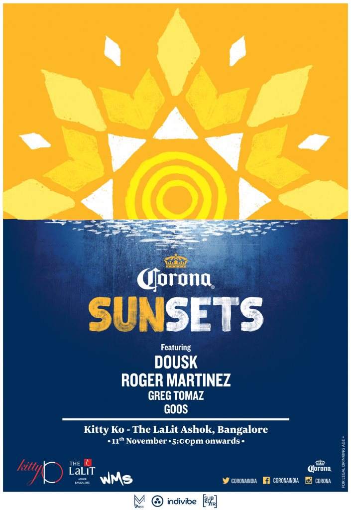 Corona Sunsets Feat. Dousk, Roger Martinez, Greg Tomaz & Goos - フライヤー裏