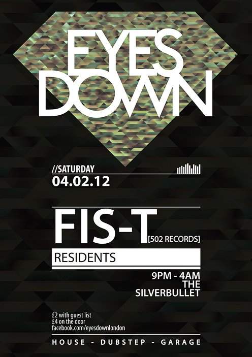 Eyes Down - Fis-T (502 Records) & More - フライヤー表